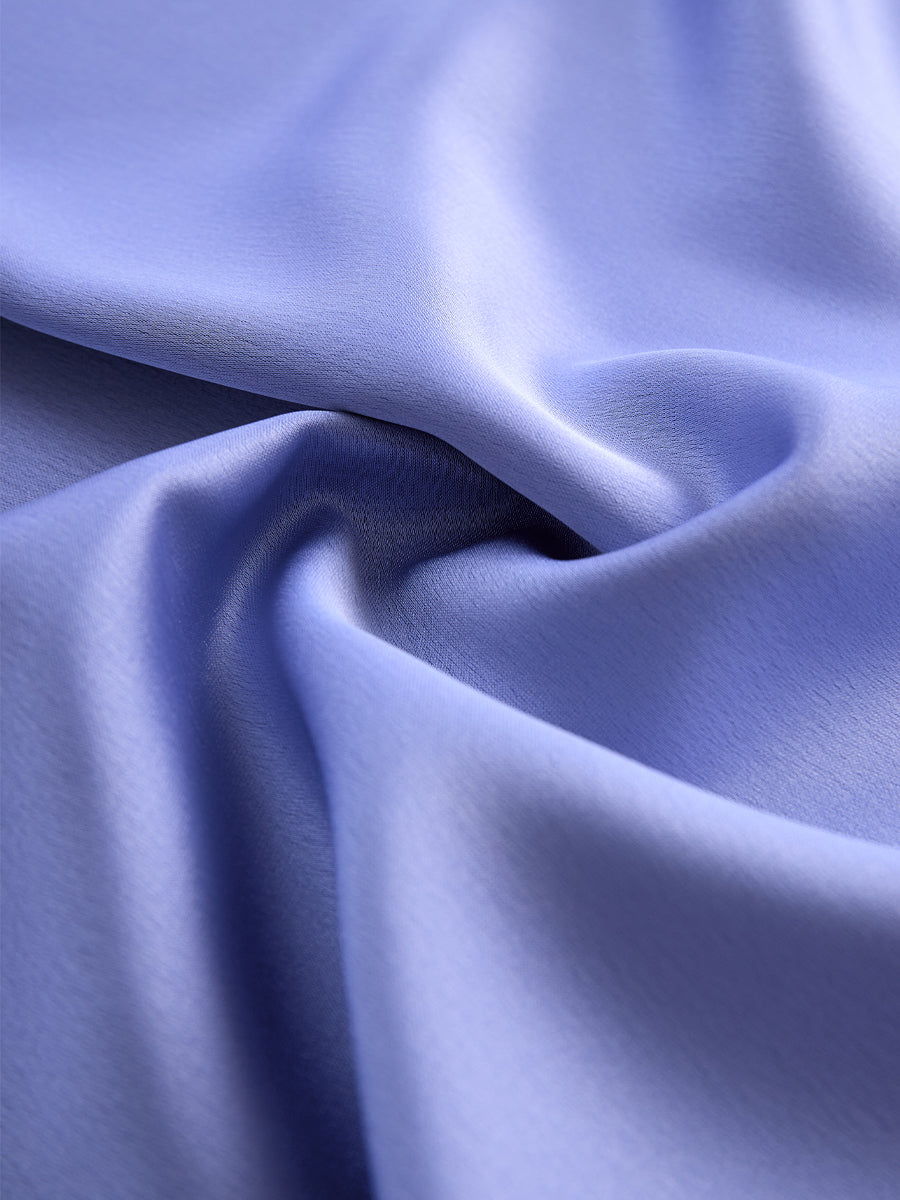 Elegant V-Neck Draped Silk Top