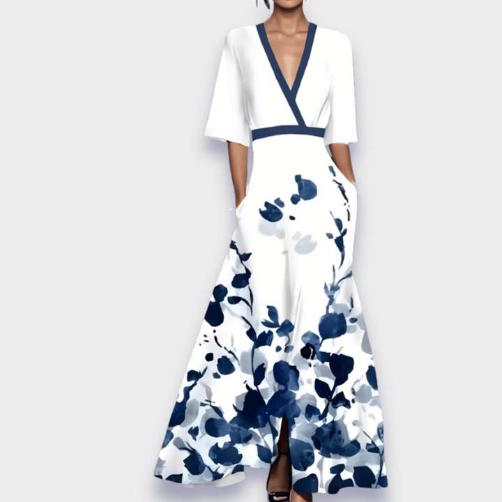 Isabella™ | Chic Botanical A-Line Dress