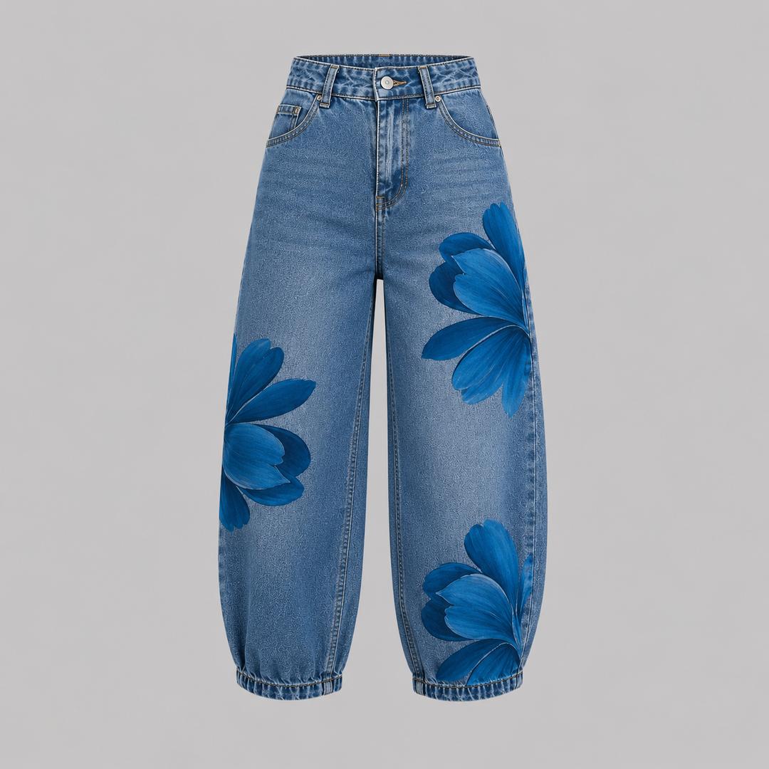Daniela | Floral Denim Jeans