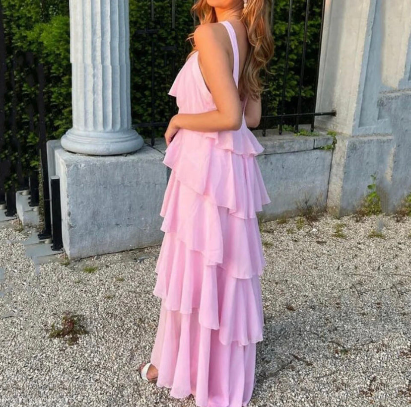 Ayla™ | Off-Shoulder Tiered Midi Dress