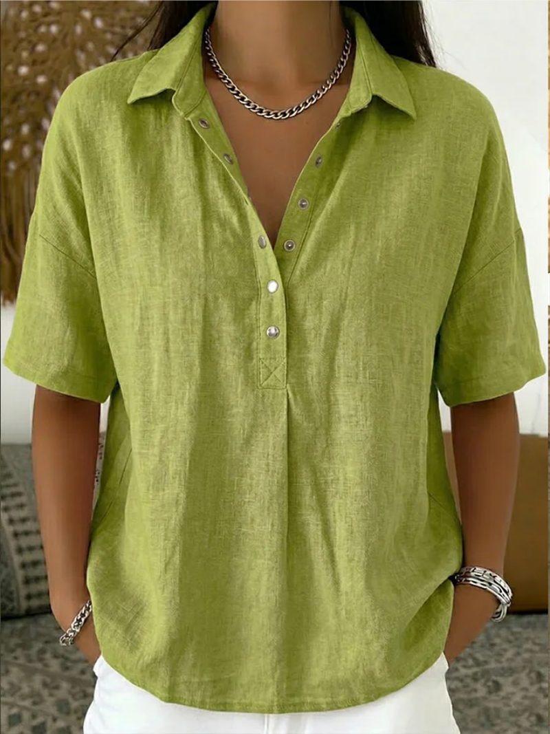 Clara Vayne® | Blouse with Collar and Button Detail (LIMITED TIME 1+1 FREE!)