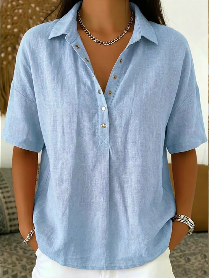 Clara Vayne® | Blouse with Collar and Button Detail (LIMITED TIME 1+1 FREE!)
