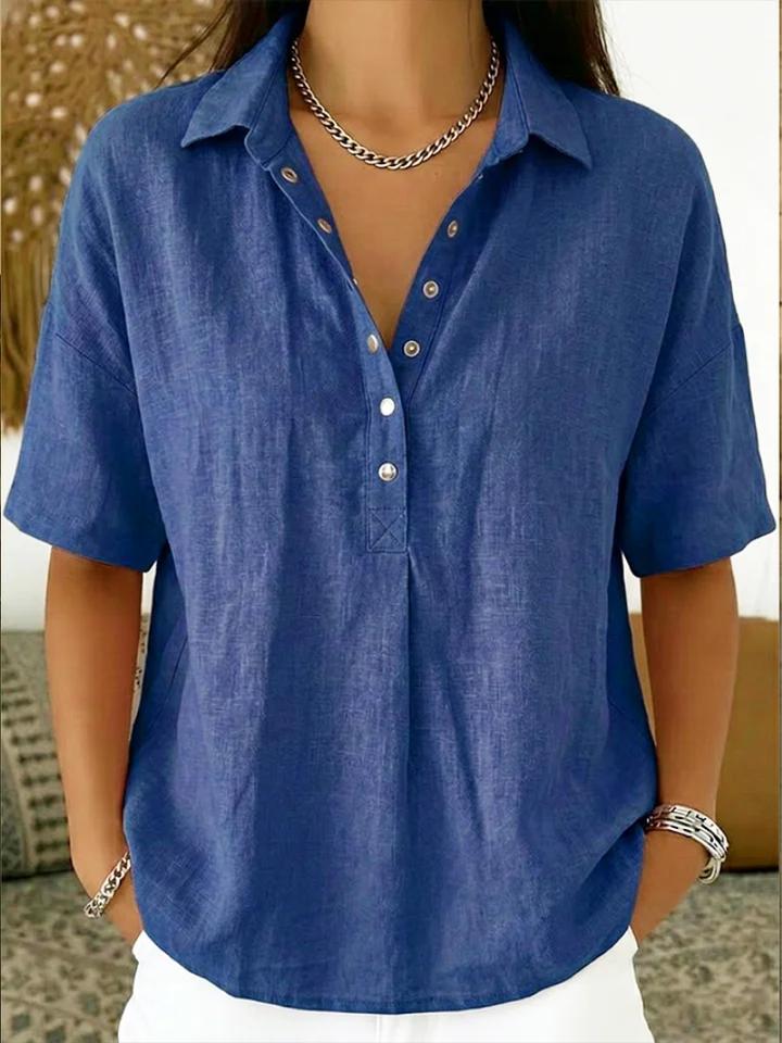Clara Vayne® | Blouse with Collar and Button Detail (LIMITED TIME 1+1 FREE!)