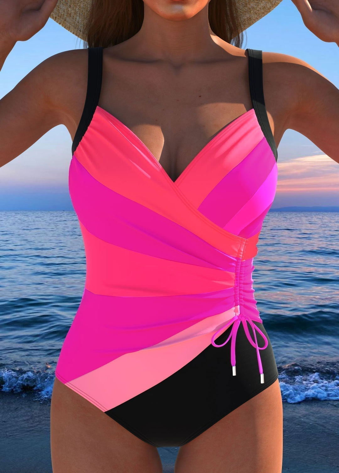 Zaya | Luxe Wrap Swimsuit with Colourful Print