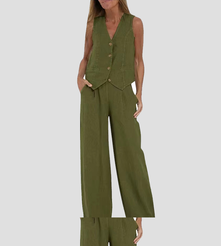 Aira - Tailored Blazer & Slim-Fit Trousers Ensemble