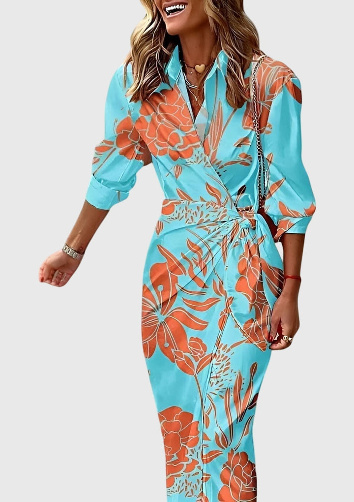 Serenity | Chic Maxi Dress Featuring Floral Design