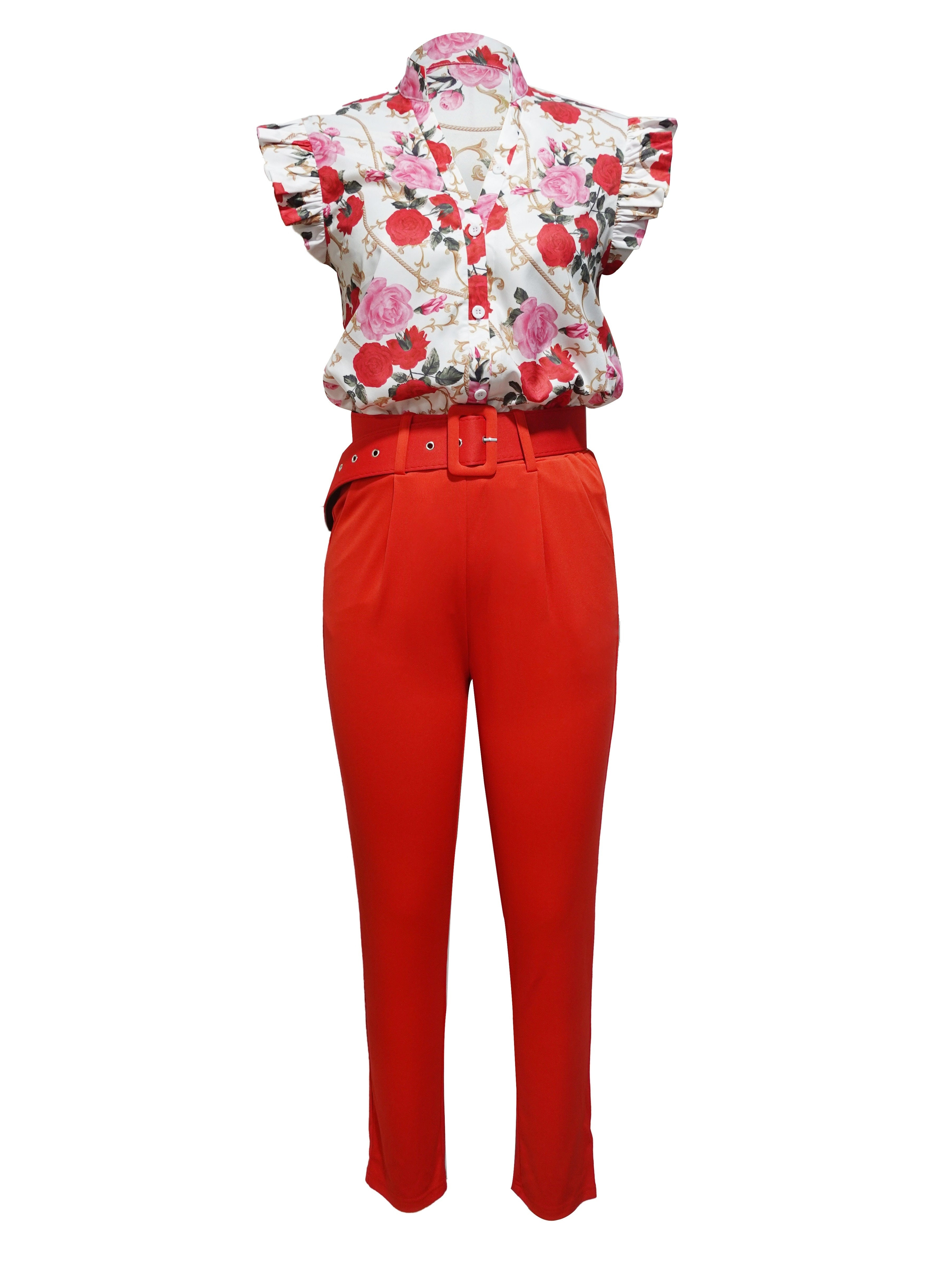 Florabel - Chic Tiered-Sleeve Ensemble