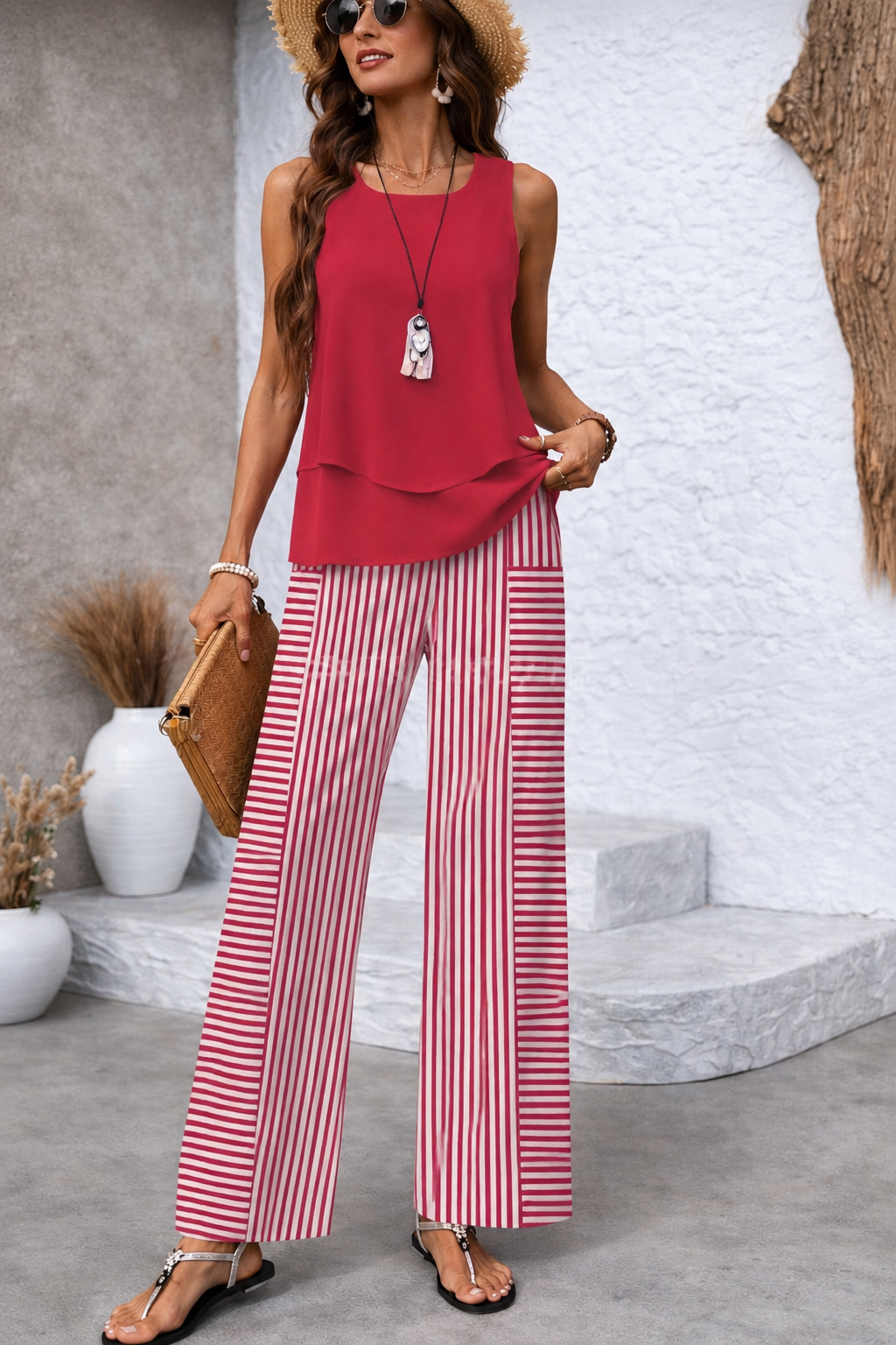 Evelyn | Striped Set