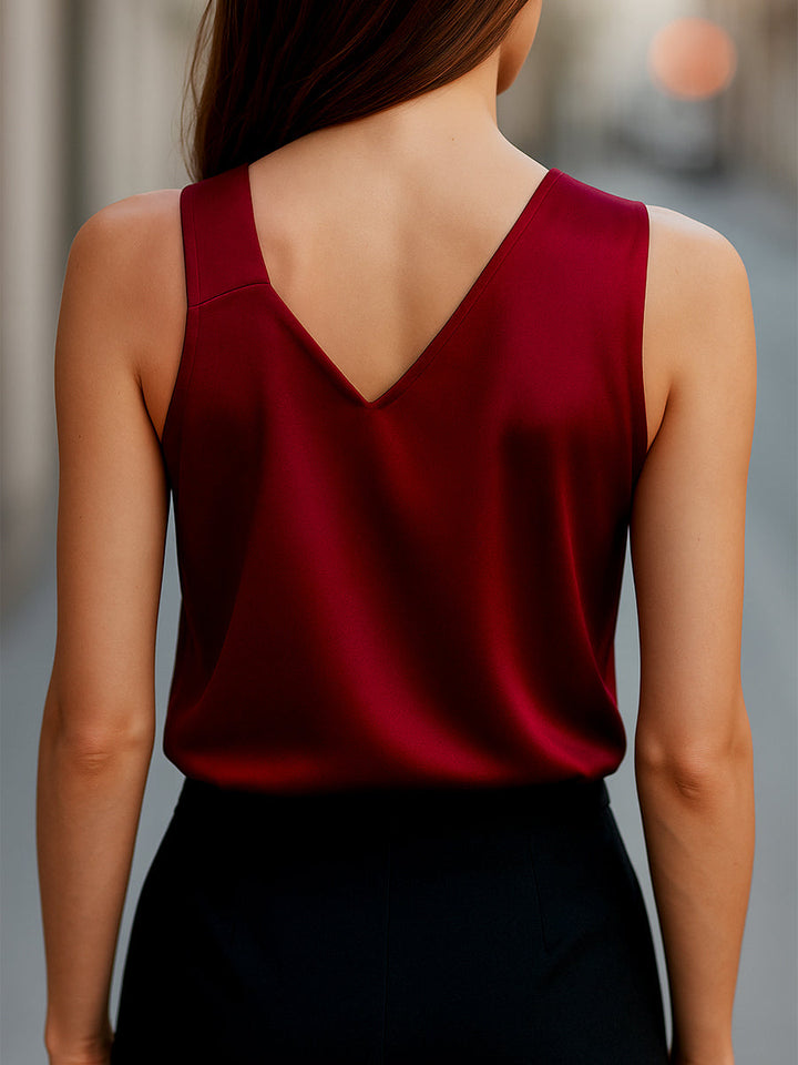 Chic Off-Shoulder Satin Top