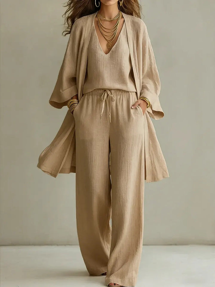 Elena - 3-Piece Linen Set