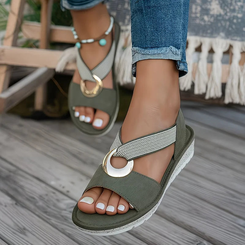 Marlenia | Stylish Sandals Featuring a Chic Metal Buckle