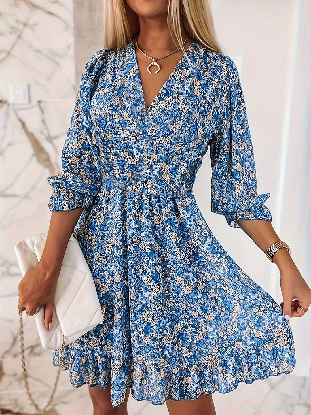 Floria™ | Blossom Tiered Mini Dress