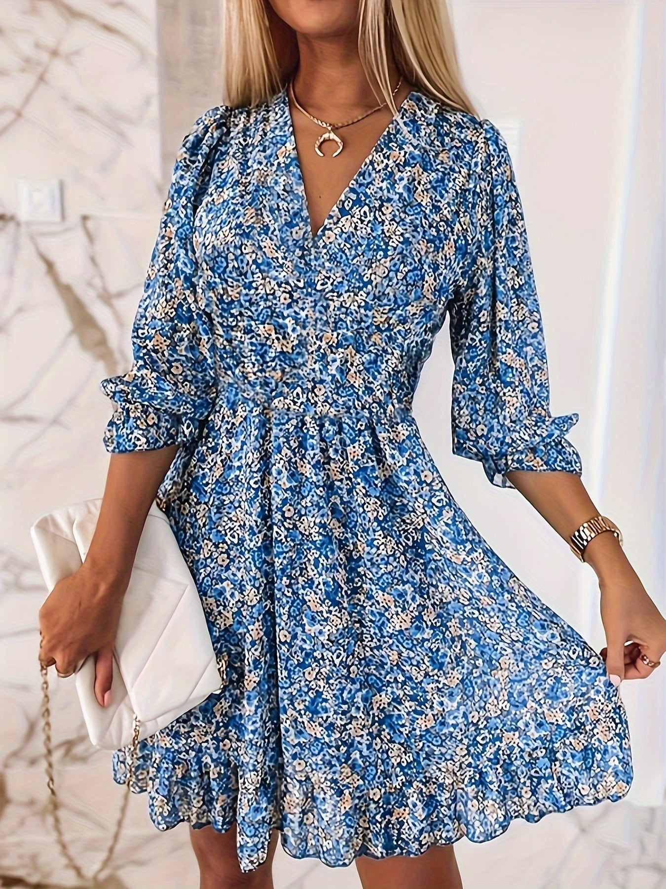 Floralia™ | Botanical Frill Short Dress