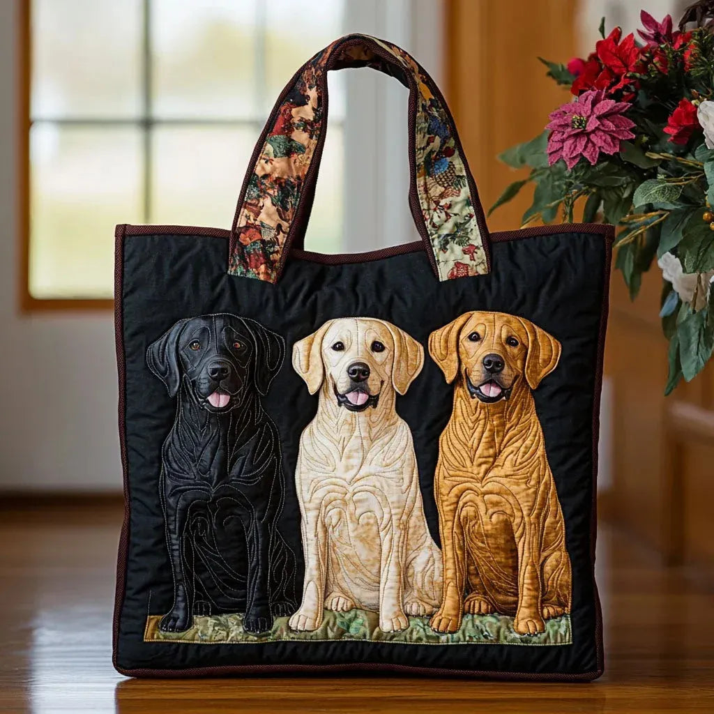Artisan Tote Bag - Three Labradors