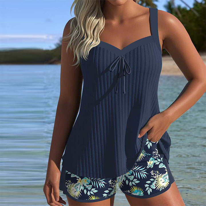 Solea | Short Striped Tankini