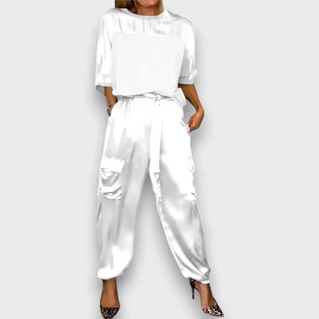 Avelan – Luxe Silk Two-Piece Ensemble