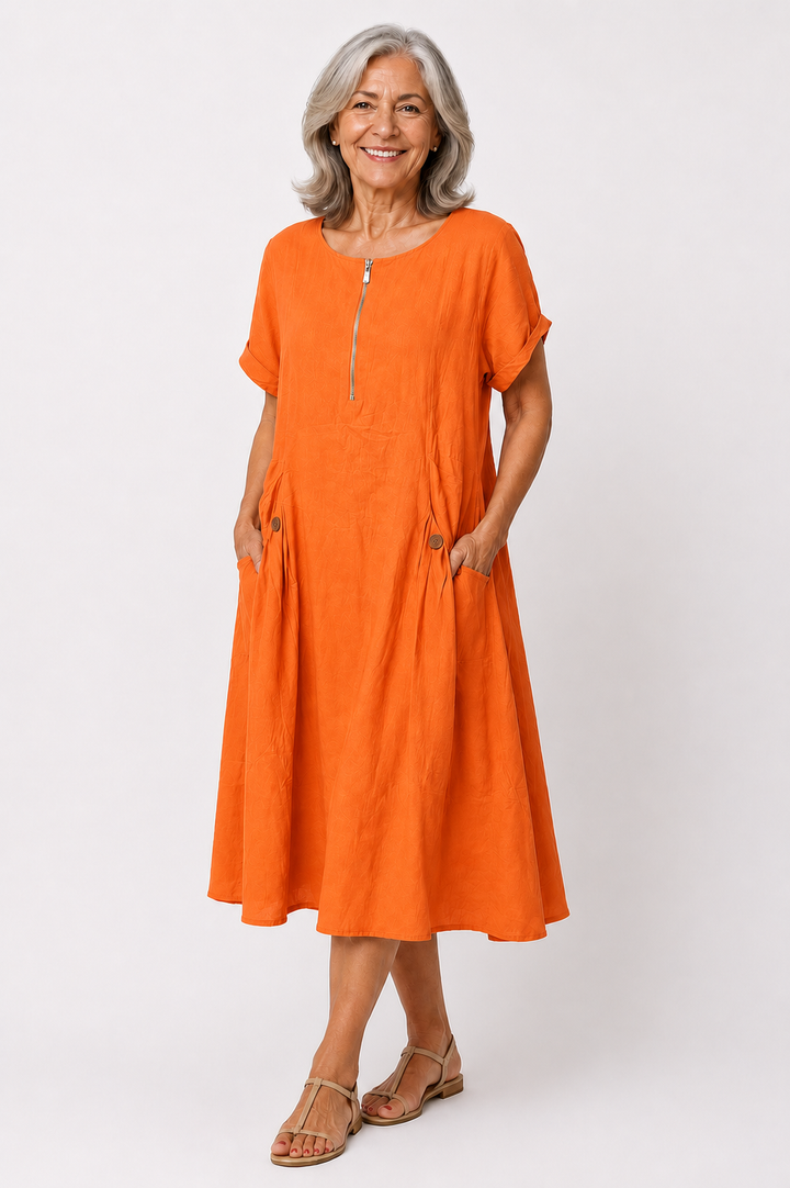 Evelyn™ – Everyday Comfort Midi Dress