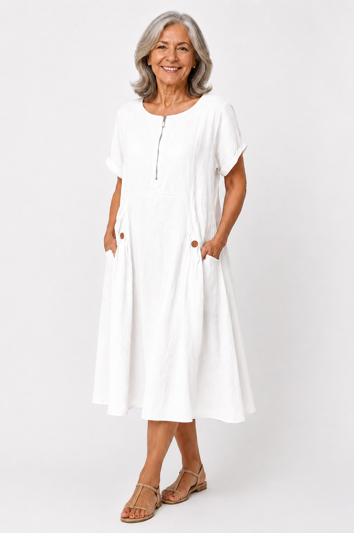 Evelyn™ – Everyday Comfort Midi Dress