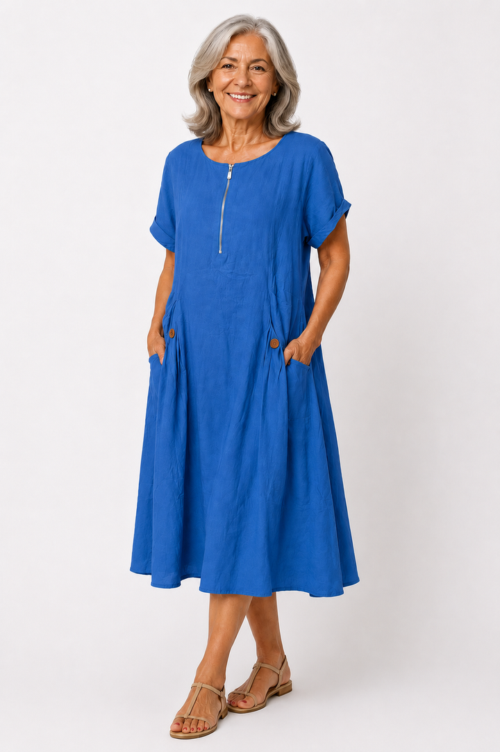 Evelyn™ – Everyday Comfort Midi Dress