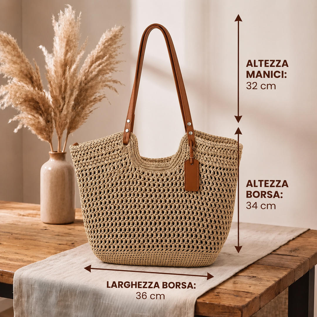 Gioia | Hand-Crocheted Woven Shopper Bag