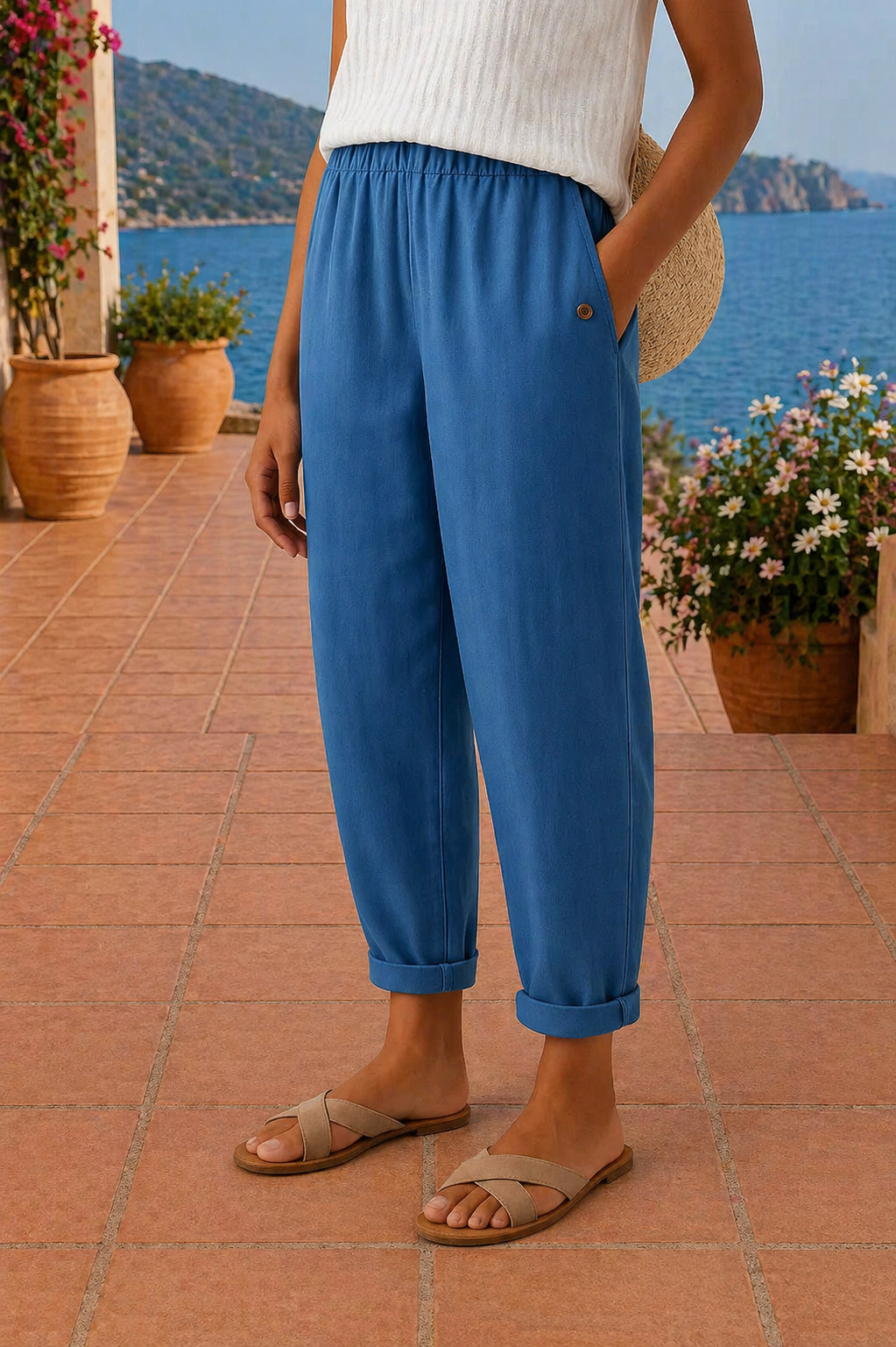 Sienna | Relaxed Wide-Leg Linen Trousers