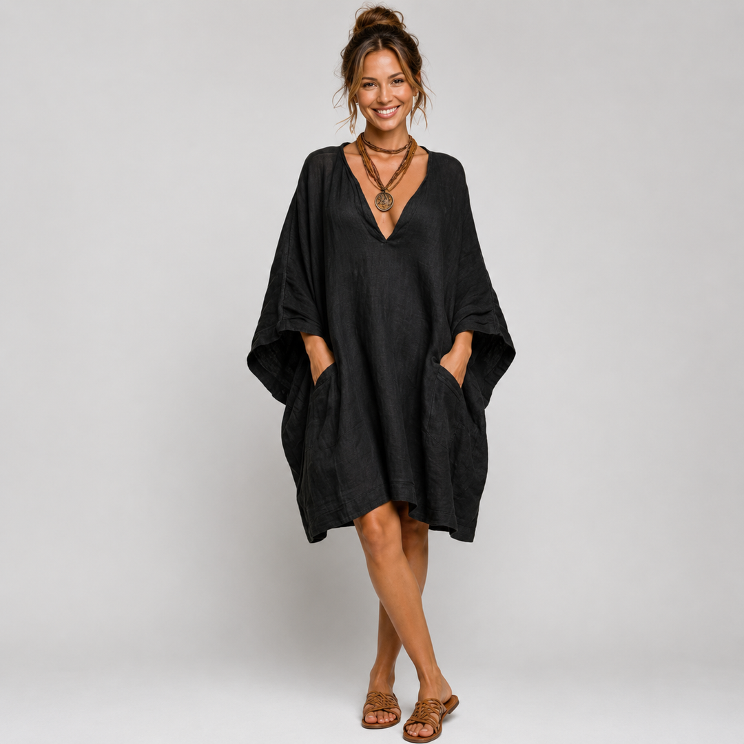 Eléa | Oversized V-Neck Dress