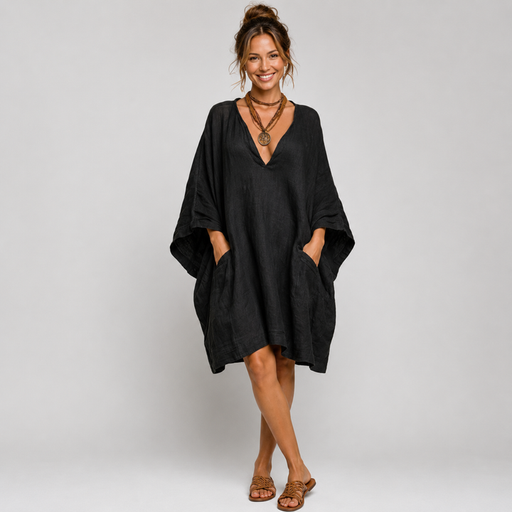 Eléa | Oversized V-Neck Dress