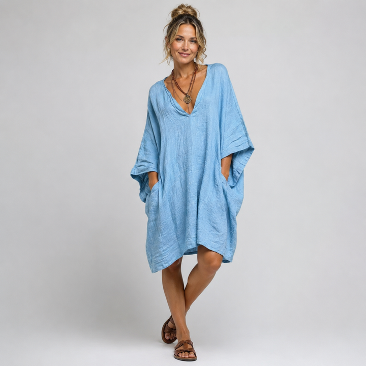 Eléa | Oversized V-Neck Dress