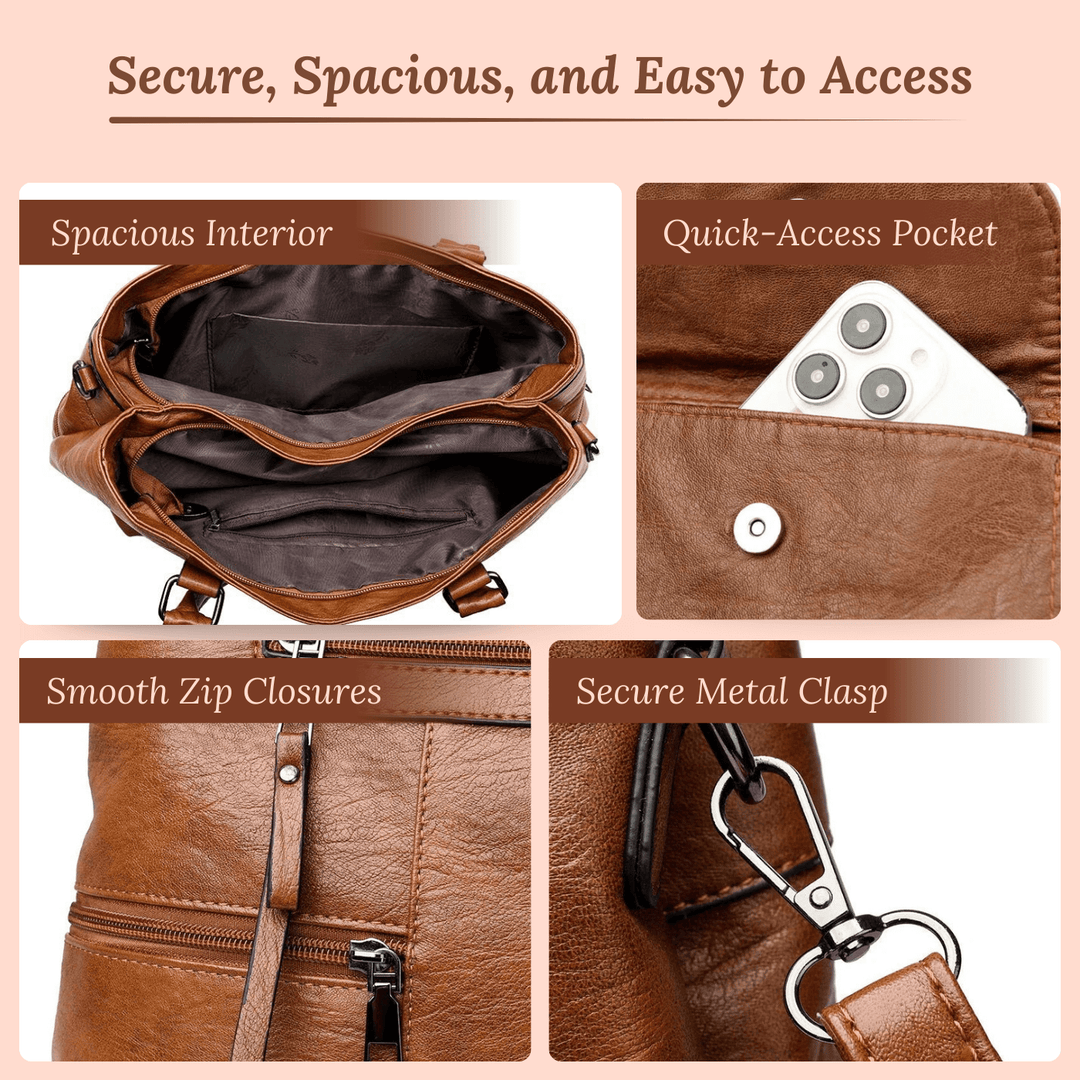 Rachele’s Multi-Zip | Shoulder Bag