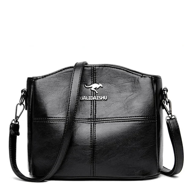 Chic Embroidered Leather Tote and Crossbody Bag for Women