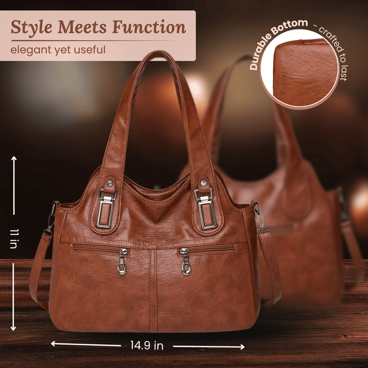 Flavia’s Dual-Zip | Shoulder Bag