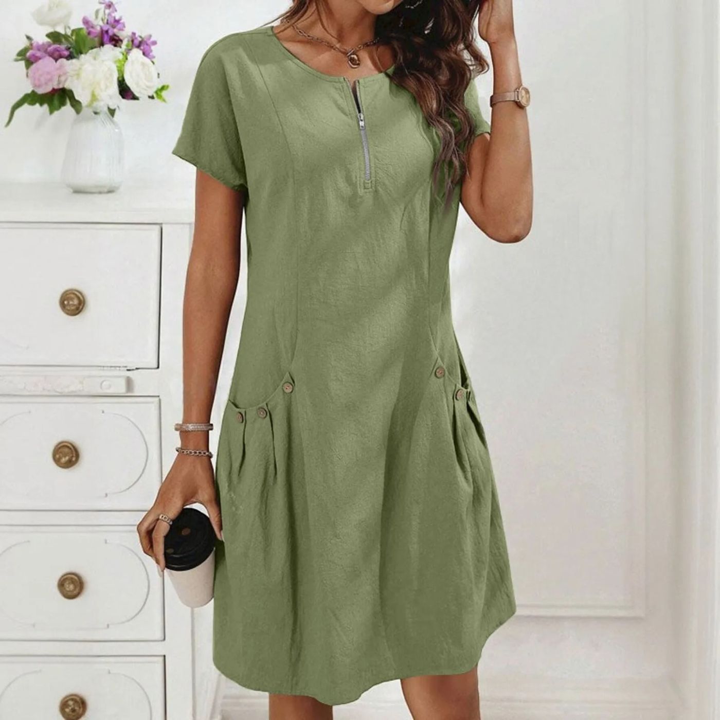 Seraphina™ | Easygoing Autumn Whisper Dress