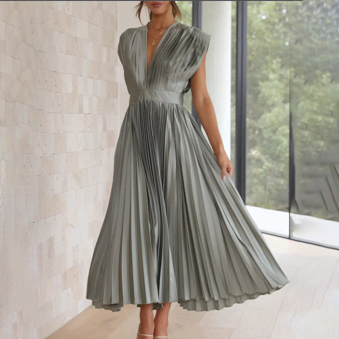 Marni™ | Classic Pleated Midi Gown