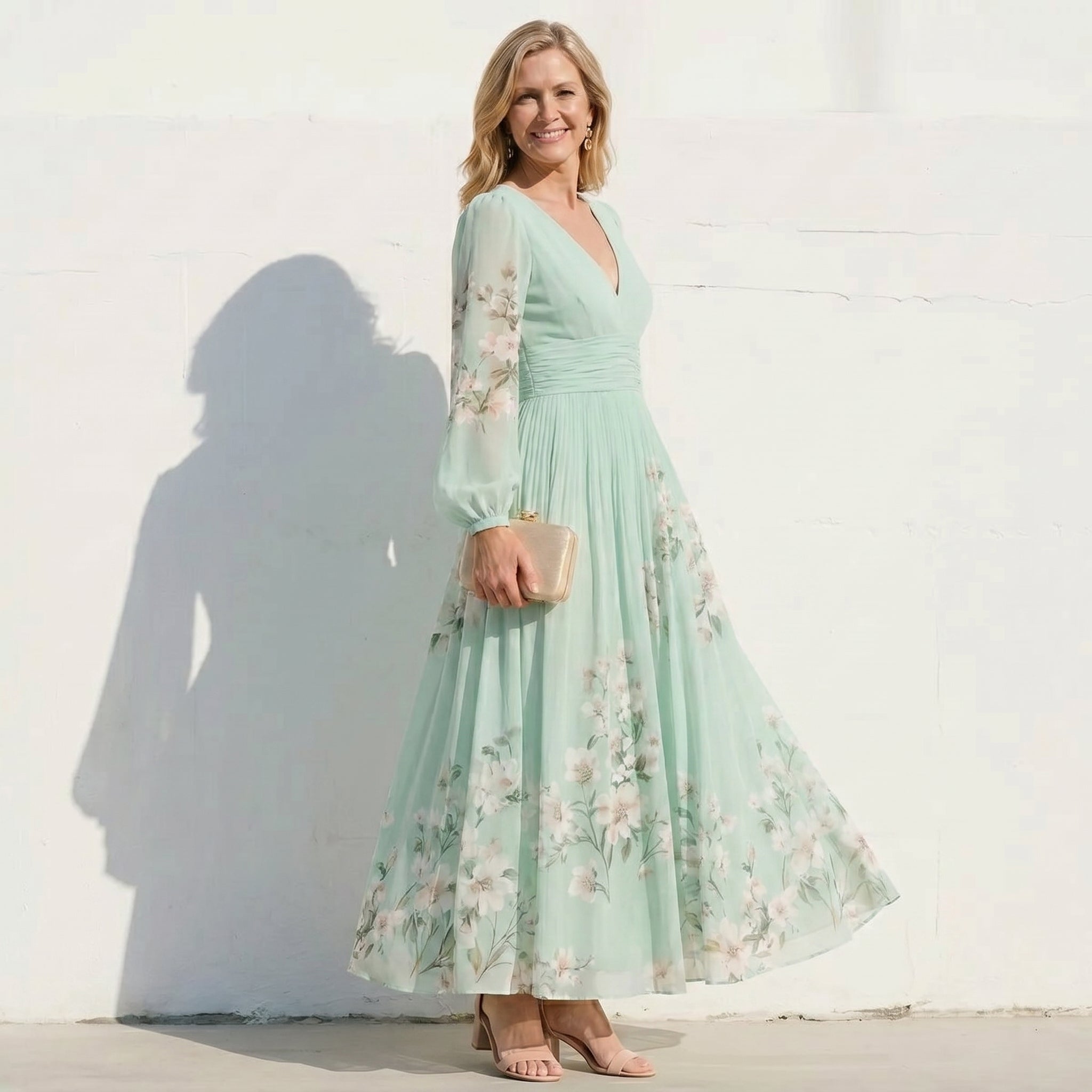 Emma | Botanical Midi Dress