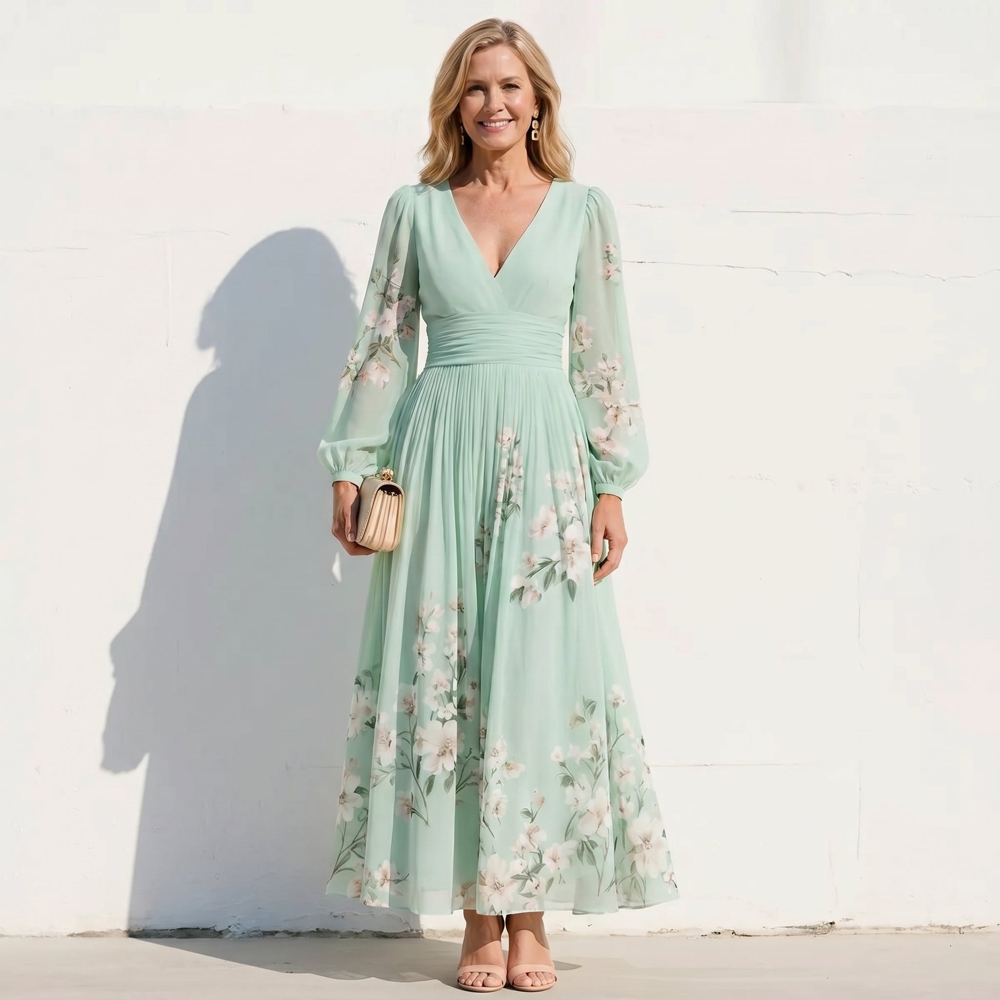 Emma | Botanical Midi Dress