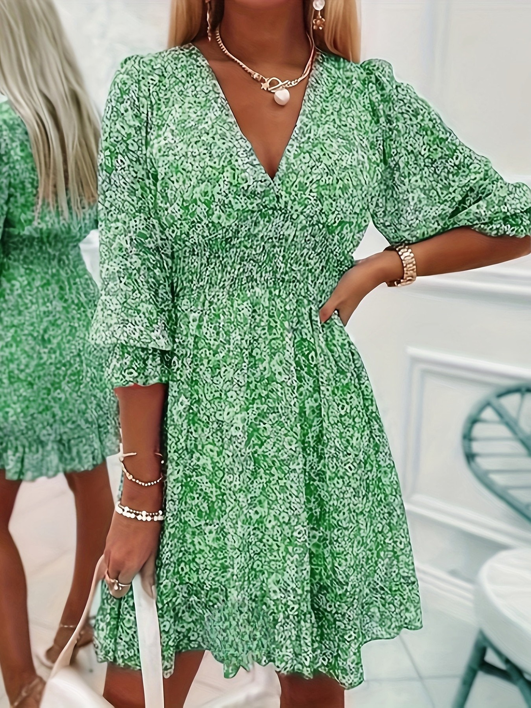 Floralia™ | Botanical Frill Short Dress