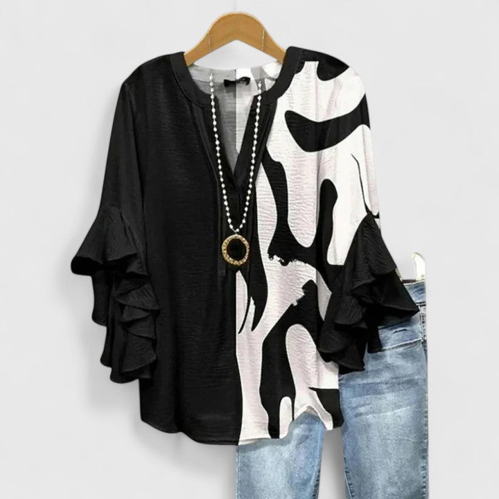 Aurelia | Frill Sleeve Eye-Catching Top