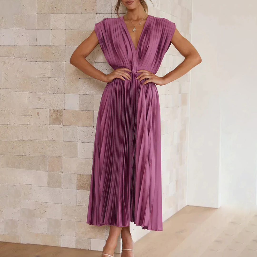 Marni™ | Classic Pleated Midi Gown