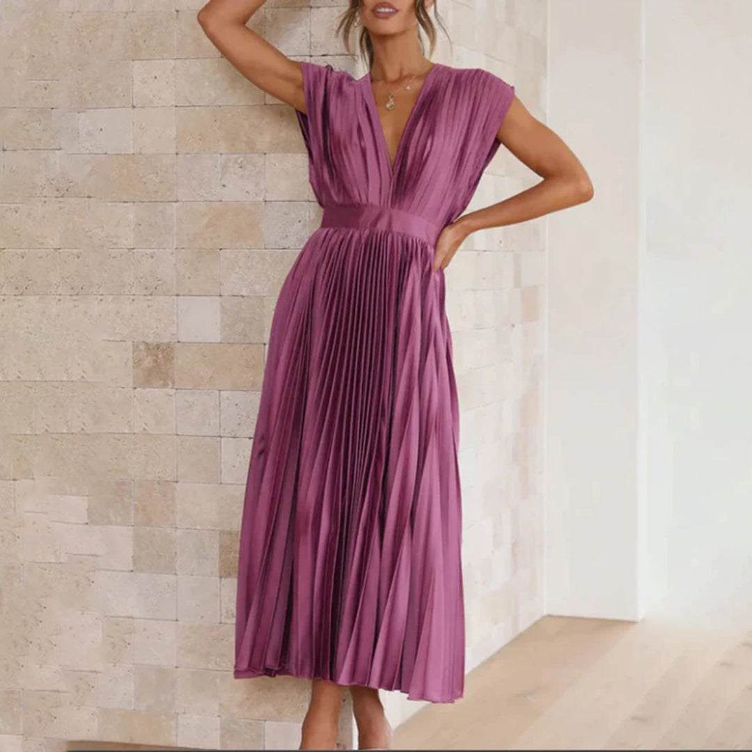 Marni™ | Classic Pleated Midi Gown