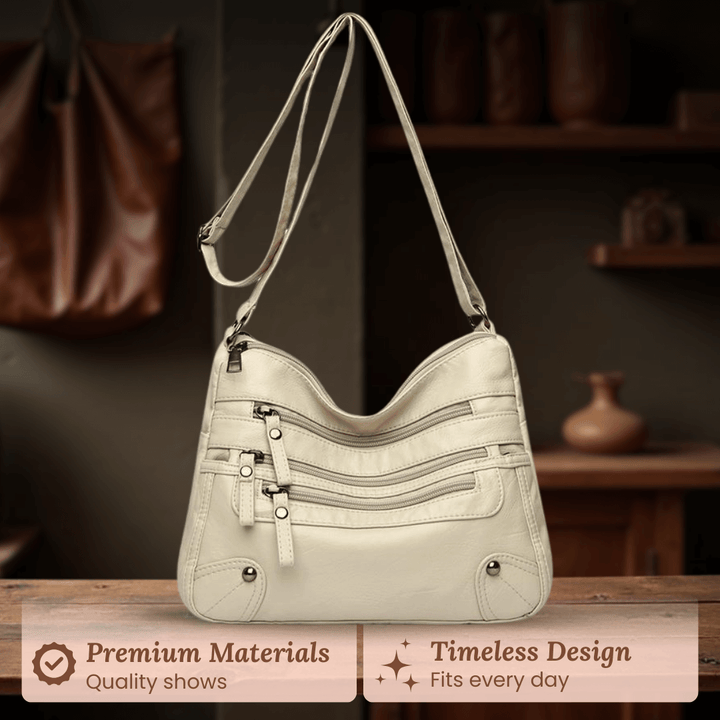 Rosalia’s Multi-Zip Carry | Shoulder Bag