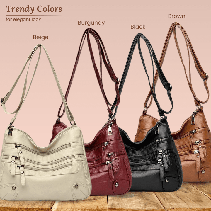 Rosalia’s Multi-Zip Carry | Shoulder Bag
