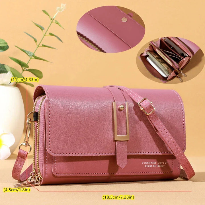 Chic Women's Crossbody Bag - Stylish Mobile Phone and Card Holder