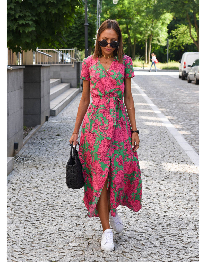 Elena™ | Elegant A-Line Polka Dot Dress