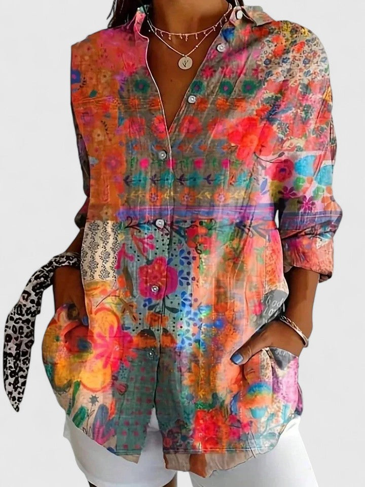 Jade - Bold Creative Button-Up Shirt