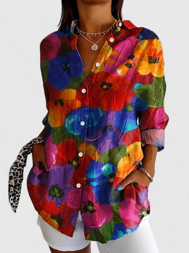 Jade - Bold Creative Button-Up Shirt
