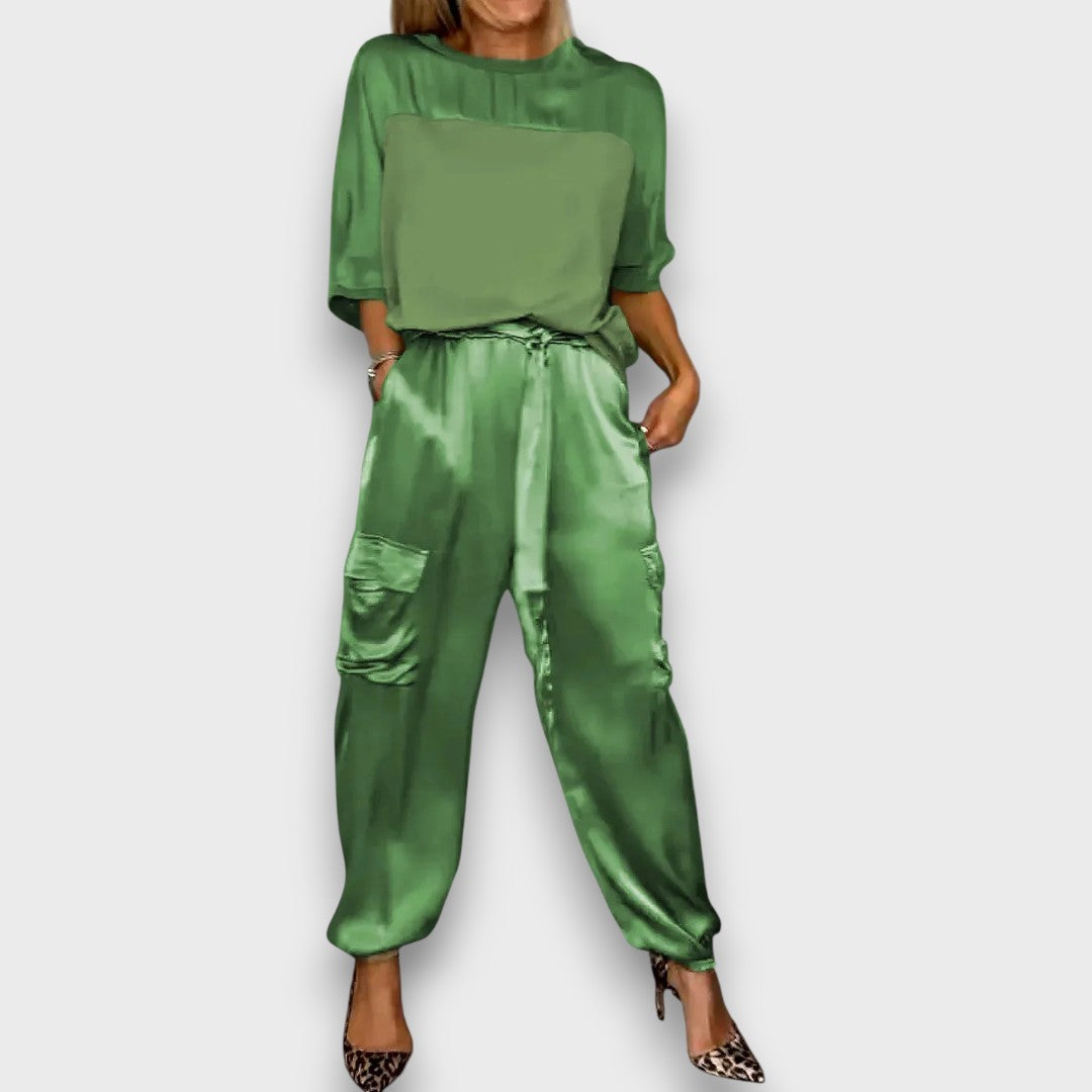 Avelan – Luxe Silk Two-Piece Ensemble