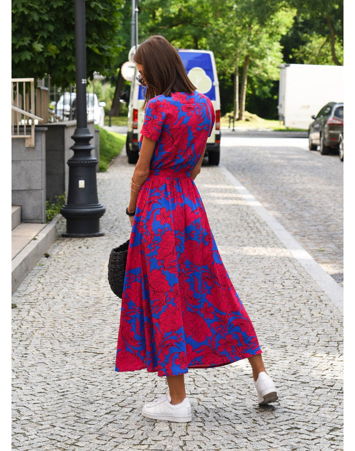 Elena™ | Elegant A-Line Polka Dot Dress