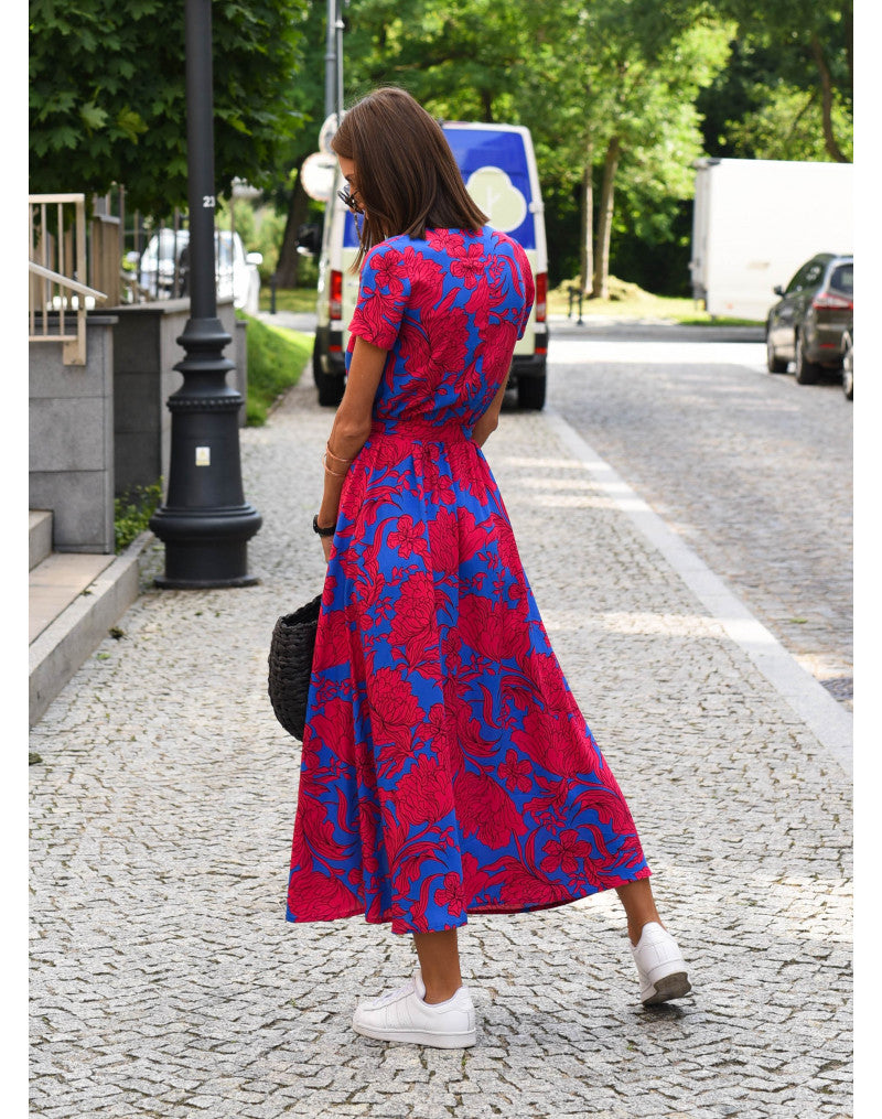 Elena™ | Elegant A-Line Polka Dot Dress
