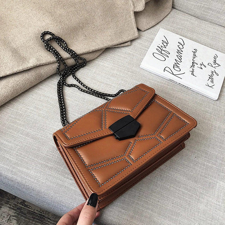 Chic PU Leather Crossbody Bag - Trendy and Stylish
