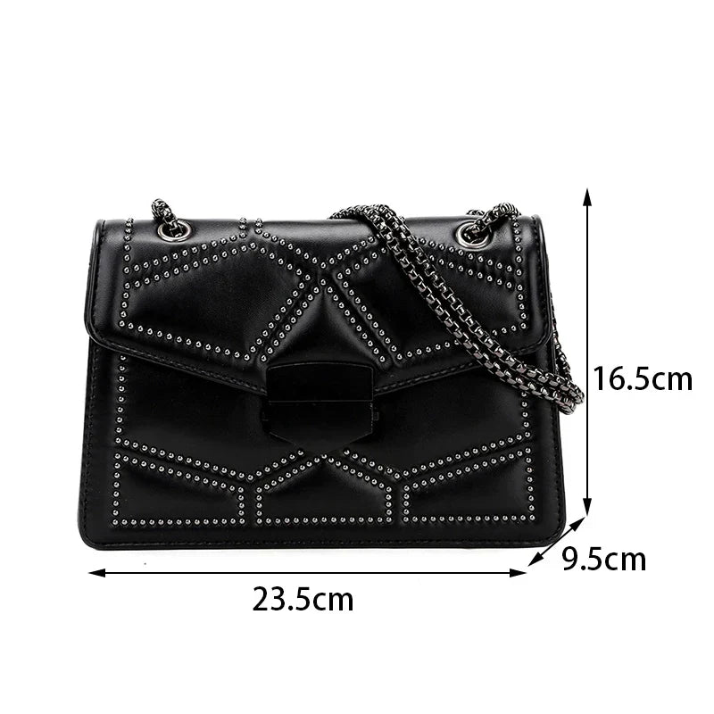 Chic PU Leather Crossbody Bag - Trendy and Stylish